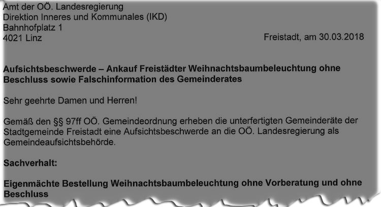 Aufsichtsbeschwerde